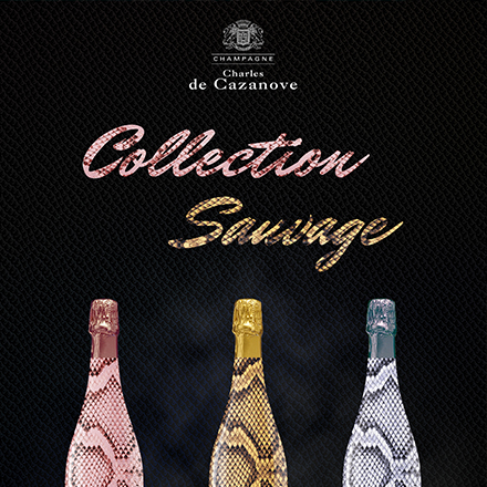 Collection Sauvage du Champagne Charles de Cazanove.